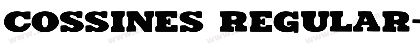 Cossines Regular字体转换